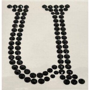 Recollections Halloween Bling Rhinestone Gem Embellishment Letter U 422466